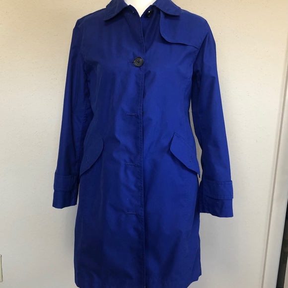 Lands End Royal Blue Raincoat - Picture 1 of 2